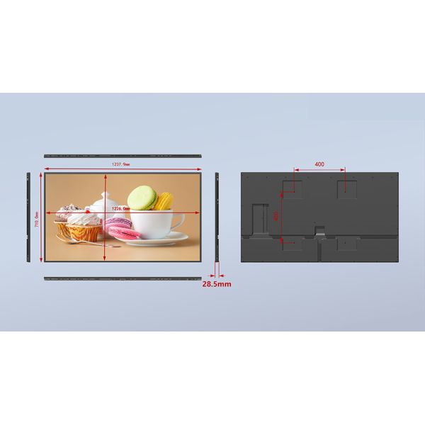 43‑Inch Zero‑Distance Wall‑Mounted Digital Signage Display, Commercial Wall‑Mount LCD Advertising Screen & Monitor