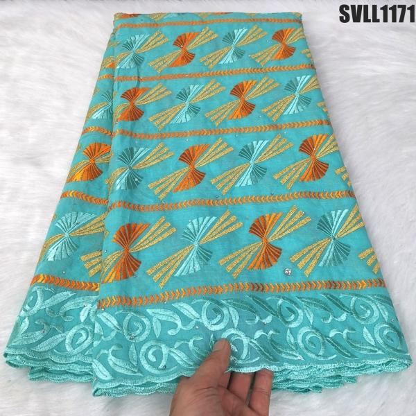 The newest handcut swiss voile lace high quality 100% cotton embroidered lace cotton fabric for women dressing