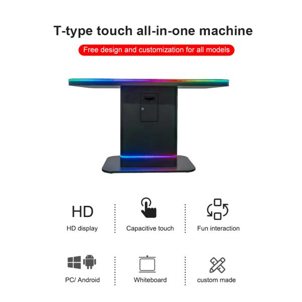 43 Inch Lcd Interactive Restaurant Smart Home Products Touch Screen Multi-function Table Computer
