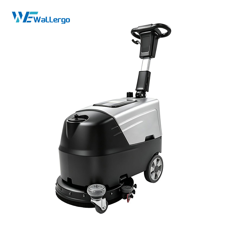 High Quality Portable Floor Scrubber Machine Easy Push for Home Use