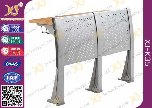 University Steel Book Holder Lecture Room Seating With Writing Desk