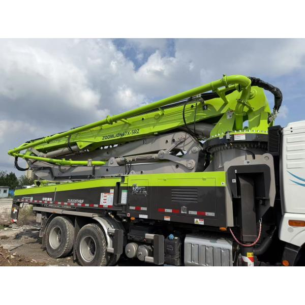 2025 Zoomlion 47M Concrete Pump Truck with 120 m³/h Pumping Output and 365° Continuous Rotation