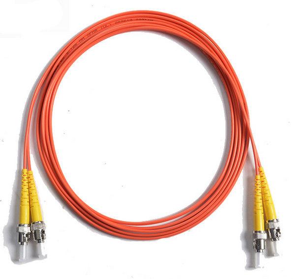 62.5 / 125 Duplex Orange Fiber Optic Patch Cord , 5Mtrs PVC Lc To Sc Fiber Cable 1310nm / 1550nm Wavelength