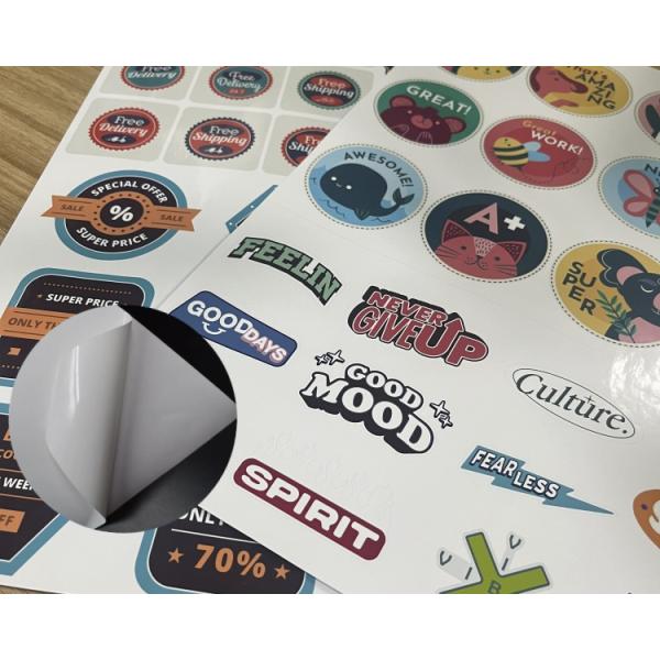 Autoadhesivo 90gm Etiquetas de papel brillante para impresión por chorro de tinta