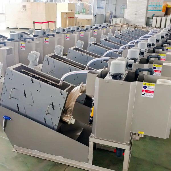 Sludge Dewatering Screw Press Machine For Industrial Wastewater Treatment