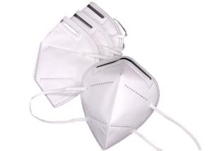Anti Virus KN95 Face Mask Folding Non Woven Material With Nose Clip Upward