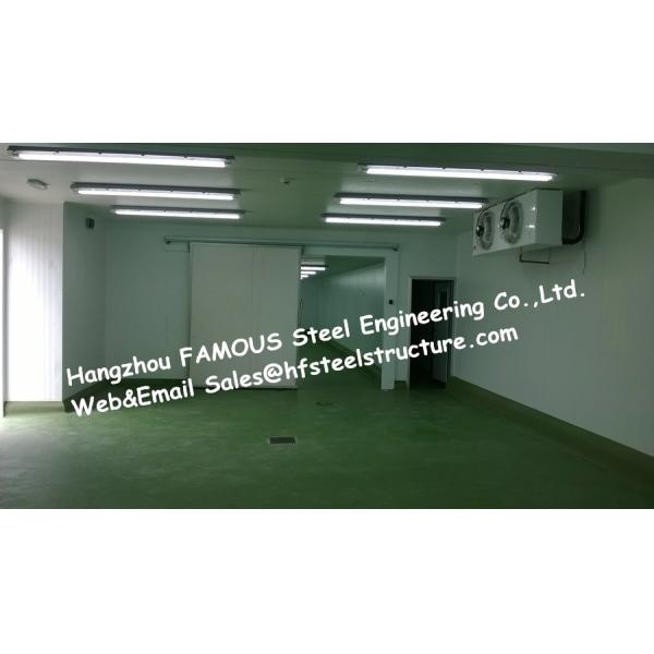 Freezer Cold Room Refrigeration Unit And Thermal Insulated PU Overlapping Hinged Doors