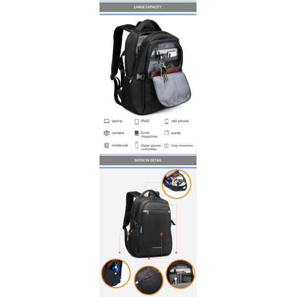 OEM Oxford Casual Business Travel Backpack Bag Fashion Waterproof Large Laptop Bags