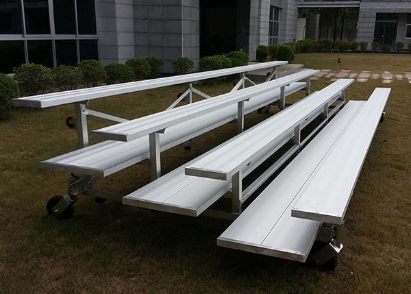 Outdoor Portable Aluminum Grandstands Anti Rusting With Bench Seat