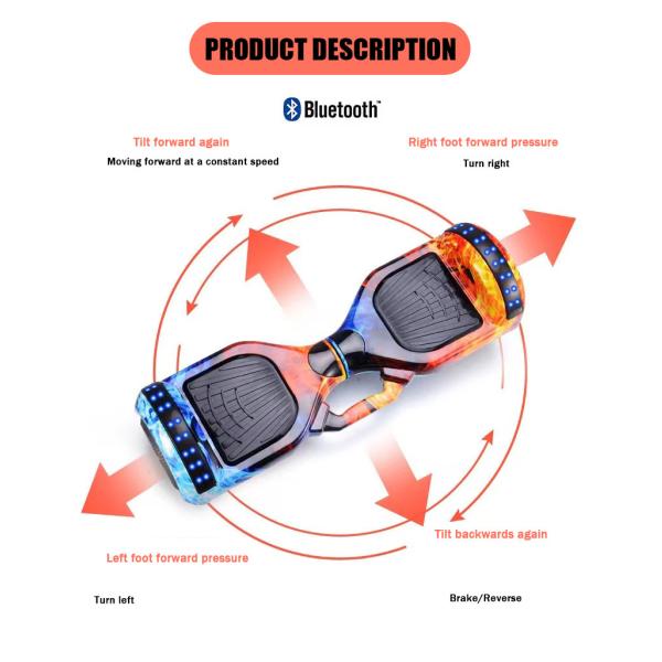 Scooter Gyroor 2 Wheel 50 Off Road Self Balancing Balance Hoverboards with 350W Brushless Motor and Smart Type Electronic