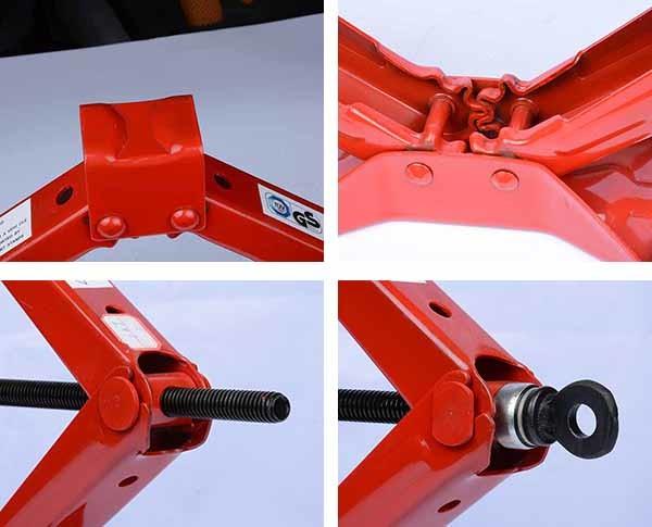 Industrial Jack JTSJJ-A Scissor Jack Model KTB1T Min.H 90mm Max H 350mm Net Wt 2.4kg GR.WT. 26kg Heavy-Duty Construction