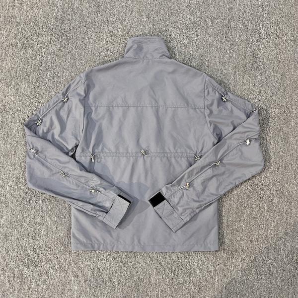 Custom Nylon Work Streetwear Jacket For Men Lightweight Zipper Windbreaker