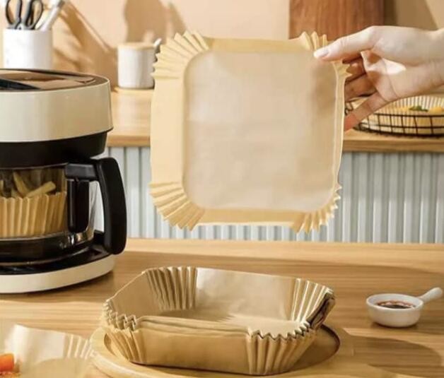 Вкладыши устранимого Fryer воздуха бумажные придают квадратную форму вкладышу пергамента для варить микроволновой печи