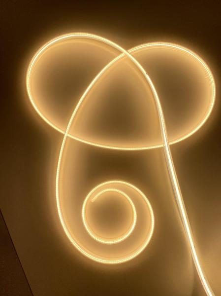 Dotless IP65 Flexible COB LED Strip Light Silicon Extrusion