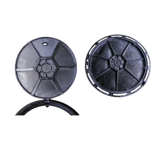 GGG50 Ductile Iron Round Manhole Cover D400 500X600mm with 40 Tons Loading Capacity
