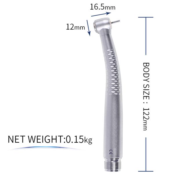 Push Button Dental Surgical Handpiece 5 Spray High Speed Turbine Handpiece