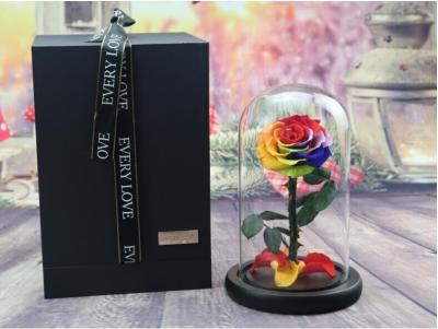 2020 Dried Eternal Roses Flowers Endless Preserved Roses Flower In Glass Valentine's Day Birthday Gift Wedding Party Dec