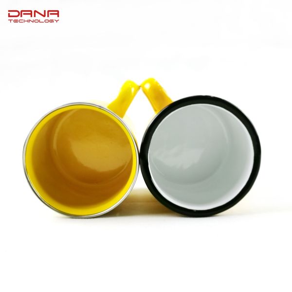 11cm Sublimation Enamel Carbon Steel Coffee Mug 350ml 11oz Camping Production 30 Days Business Festival Gifts Enamel Mug