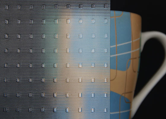 Clear Millennium Patterned Tempered Glass For Furniture Glass / Kitchen Partition