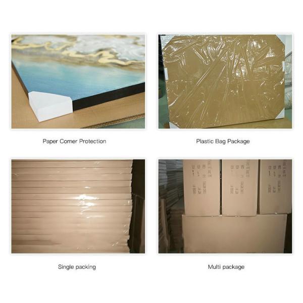 Обрамленный холст картины маслом Seascape среднеземноморской Handmade ножом палитры