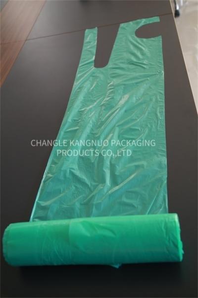 Green Color Plastic Aprons On A Roll Disposable Colored Food PE Aprons