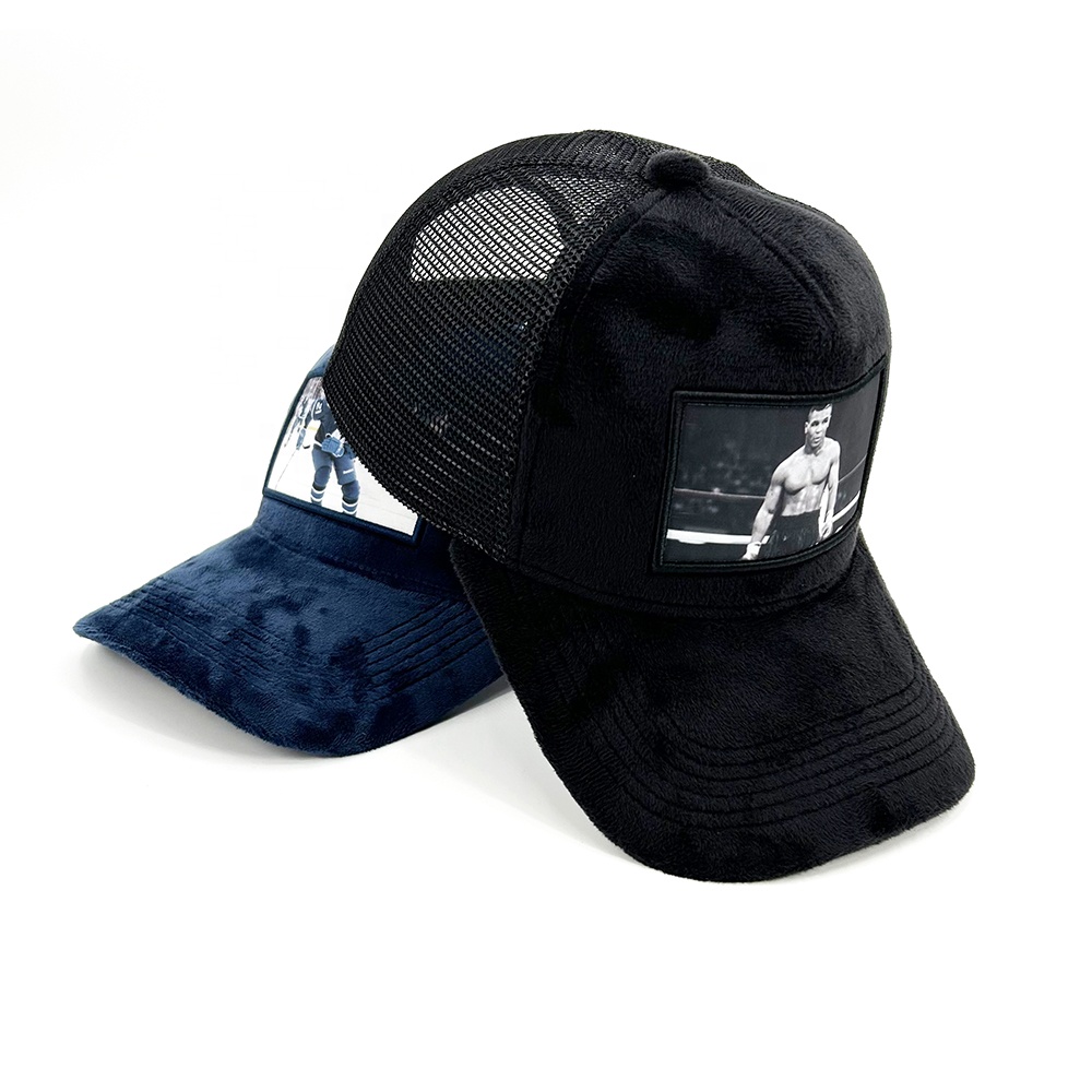 Velvet Puffs 3D Embroidery Trucker Hats Embroidered Snapback Cap Structured Cap
