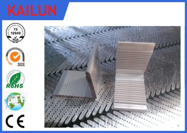 Mill Finished 90 Degree Aluminum Angle , 250 Watt Solar Mounting System White / Black Aluminium Angle