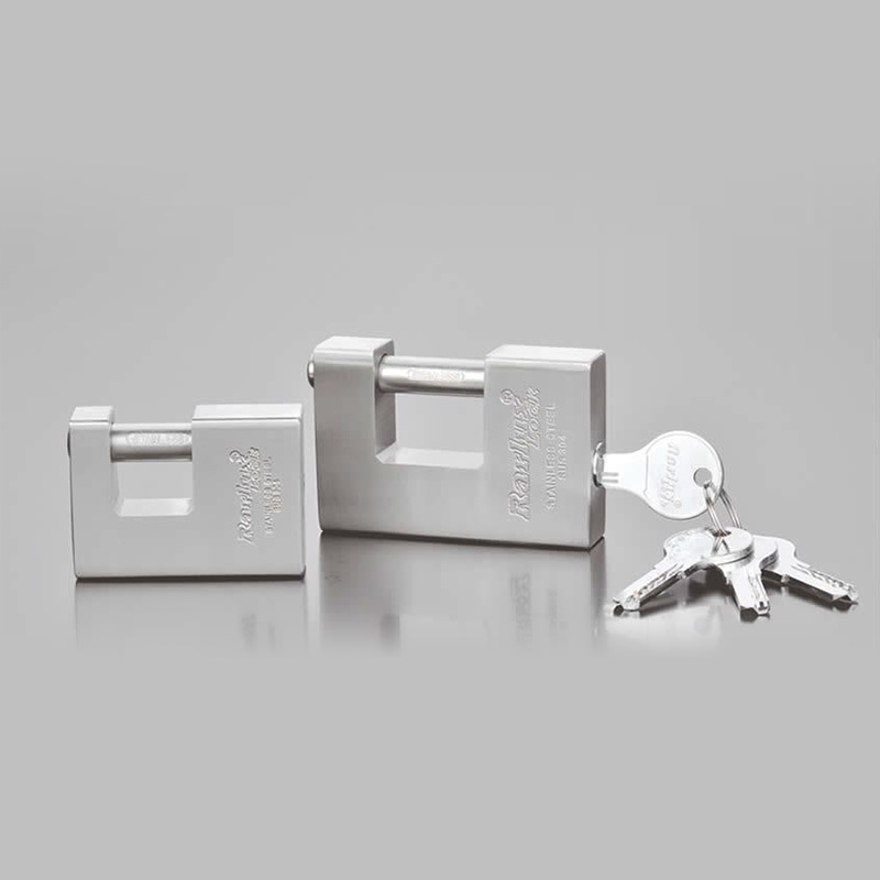 WITH COMPUTER KEY STAINLESS STEEL RECTANGULAR PADLOCK