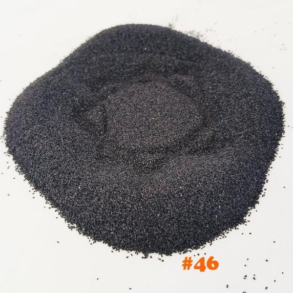 46 Sandblasting Wheel Black Fused Alumina 9.0 Mohs Aluminum Oxide Sandblasting