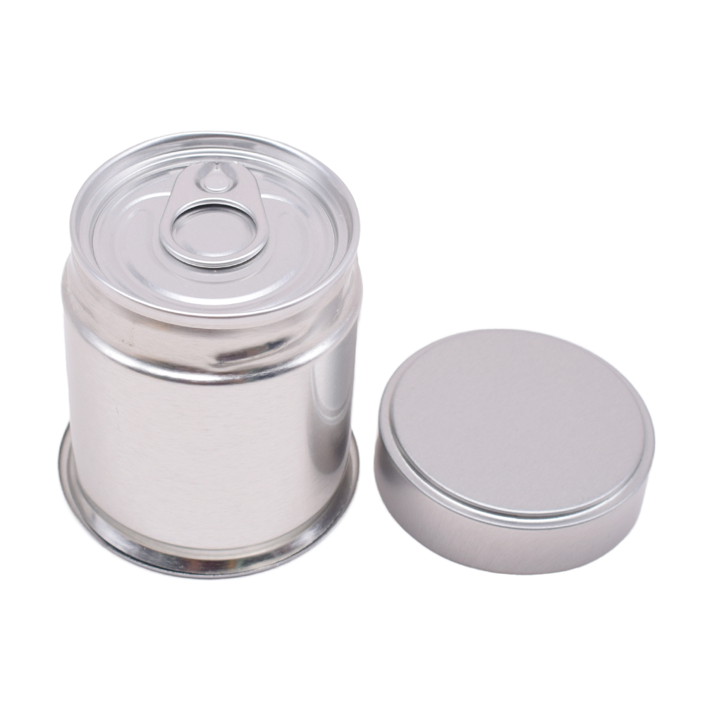 Airtight Food Grade 30g 50g 100g Matcha Tin Can Green Tea Powder Tin Container with Screw Lid