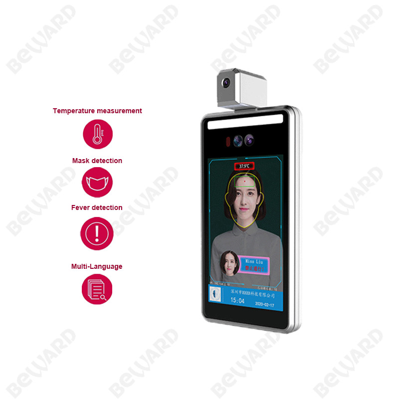 Читатель 0.01Lux температуры распознавания лиц RFID 14.4W 400cd/m2