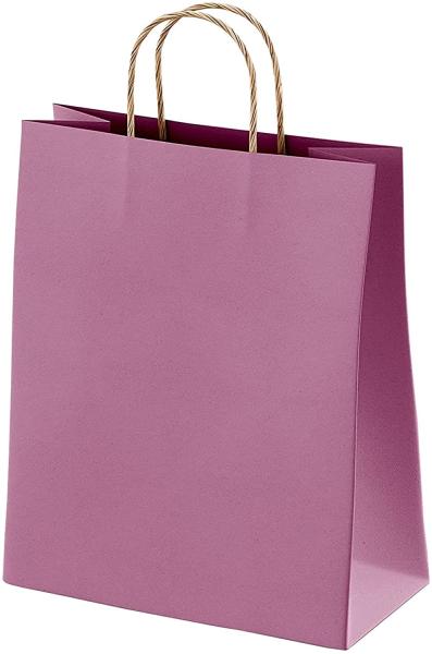 Gravure Printing White Brown Matt Paper Kraft Bags Bulk For Shopping