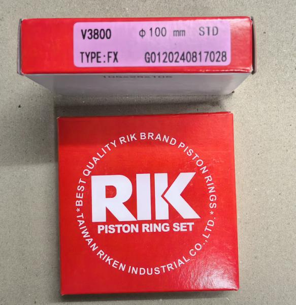 Universal Steel  TAIWAN RIK V3800 Piston Rings With Heat Resistance And Pressure Resistance 1J500-21050  100MM
