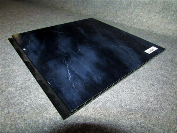 Black PVC Wall Profiles Hot Stamping Decorative Wall Cladding Strip