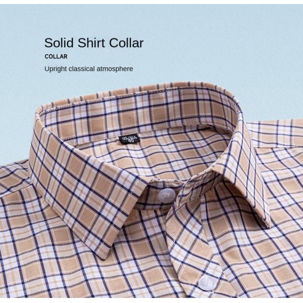 Men's POLO Print Dress Formal Shirts 100% Cotton Men's Casual Shirt Chemise Homme Woven