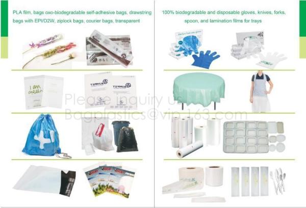 Biodegradable Roll heart bag, Vest bag, Pocket, Roll bag, 100% Biodegradable Cornstarch Garbage Bags garment biodegradab