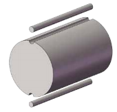 Вал редуктора Шлицевой фрезерный двухшнековый экструдер Вал LD 44: 1 40CrNiMoa Материал Нержавеющая сталь Обрабатывающий вал с ЧПУ