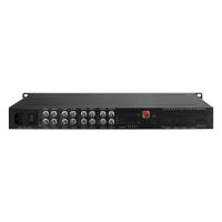 1080P 4K AHD CVI TVI Video Media Converter Digital Optical Extender 1U Rack 16 Port
