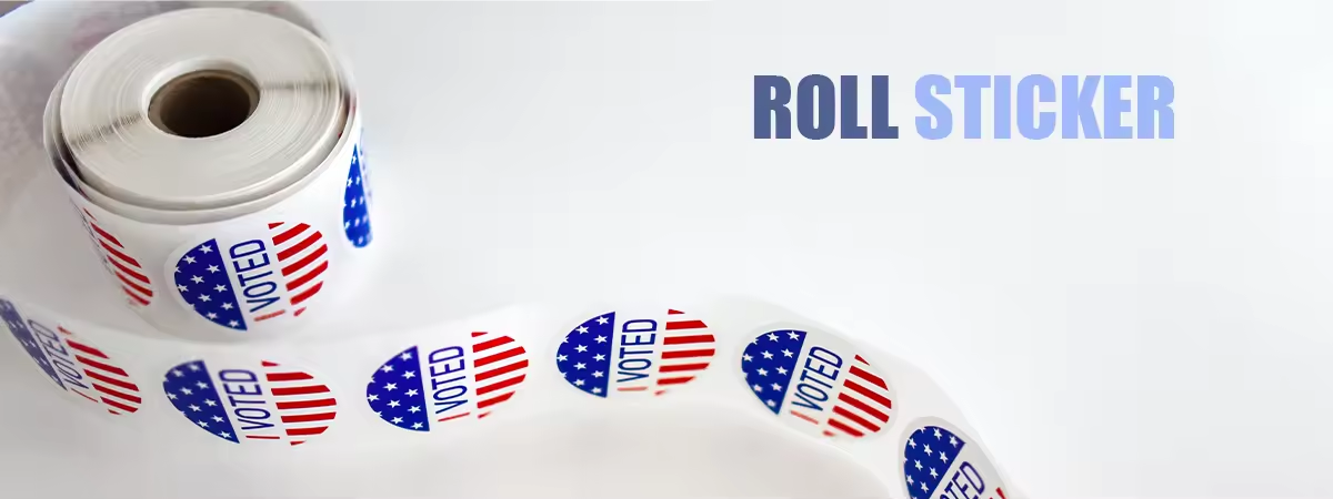 Strong Adhesion Matte Roll Stock Film Packaging Paper Circle Custom Roll Labels