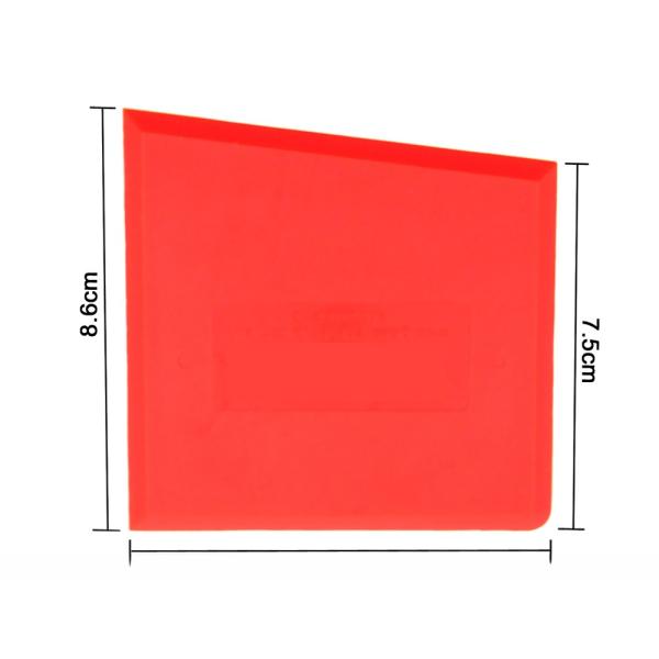 Lightweight  Red Silicone Sealant Spatula 3/16 Thick Silicone Caulk Scraper