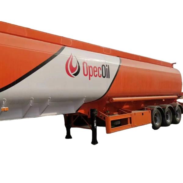 Semi-Trailer Truck Trailer axles Petrol Diesel Oil Fuel Tanker With Max Payload 40T