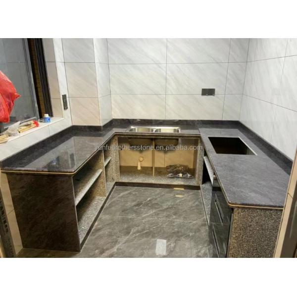 Polished Vizag Blue Granite Tiles in Modern Style for Kitchen Countertop and Flooring