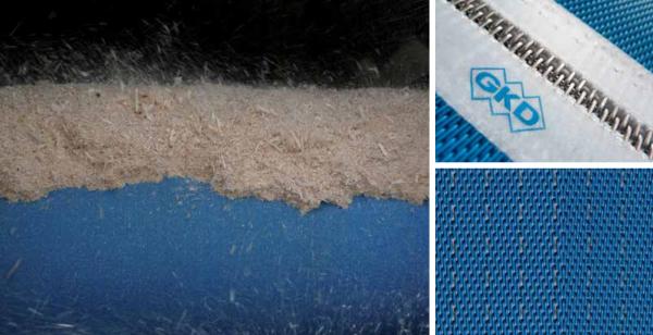 GKD CONDUCTO 5065 GKD2206 GKD5059 PROCESS BELTS FOR THE WOOD INDUSTRY CONDUCTO® process belts for perfectly dried biomass  FLEXOPLANTM embossing press belts for continuous OSB production