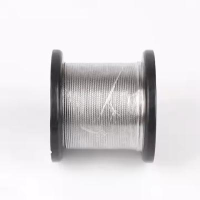 Câble d'acier galvanisé électrique revêtu de PVC 7x7 1mm en bobines ou couronnes