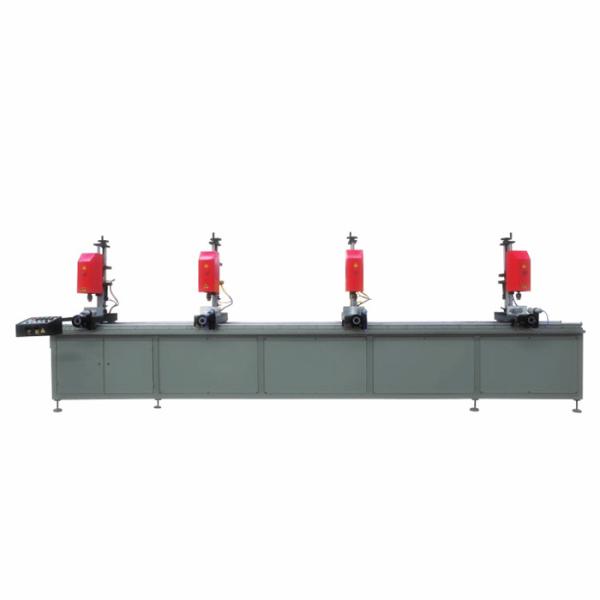 Hydraulic pvc eyelet punch aluminum steel drilling hole six head machine multiple drill head