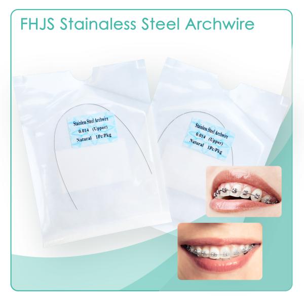 Arcos de ortodoncia de acero inoxidable redondos cuadrados Arcos dentales superiores / inferiores