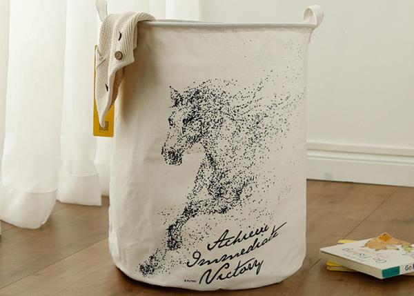 Puting Foldable washing laundry basket clothes toy storage bag large size box customized cat