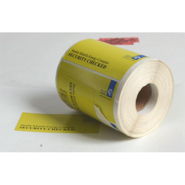 Colorful Logo Printed Tamper Proof Security Labels With Serial Numbering