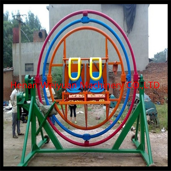 Indoor fitness equipment park game human gyroscope ride 4 seats