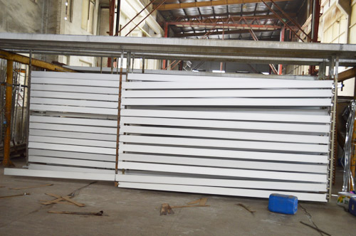 Промышленным покрынные порошком штранг-прессования рамки алюминиевого окна для парника